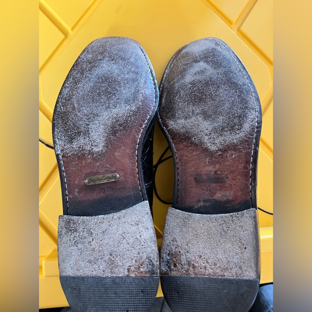 Mezlan Black Genuine Alligator Oxfords - Picture 11 of 12
